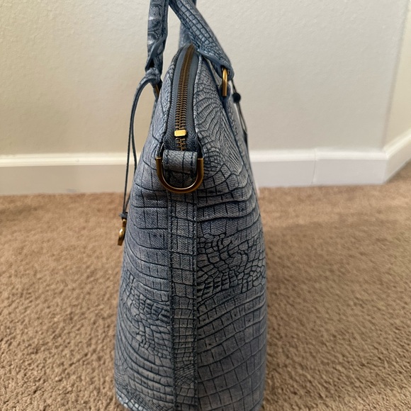 Brahmin Large Duxbury Satchel Light Denim Tetra - Picture 6 of 12